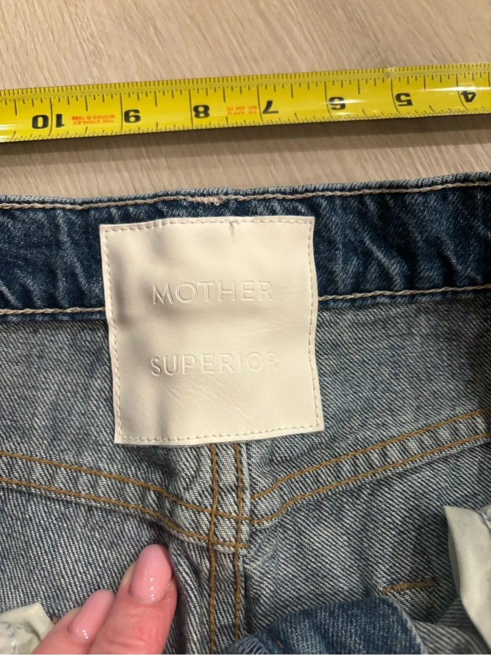 MOTHER Straight-Leg Jeans in Early Blue Wash